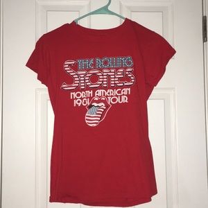 Rolling Stones North American 1981 tour shirt